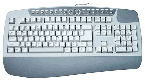  A4 Tech KB-8-R White-Grey PS/2