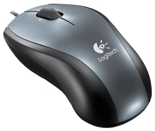  Logitech V100 Optical Mouse Grey-Black USB