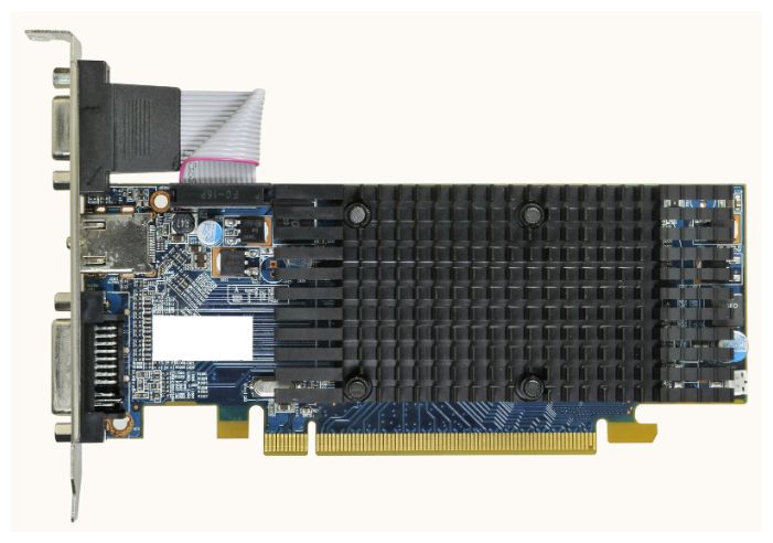  HIS Radeon HD 5450 650 Mhz PCI-E 2.1 512 Mb 1000 Mhz 64 bit DVI HDMI HDCP H545HR512  #1