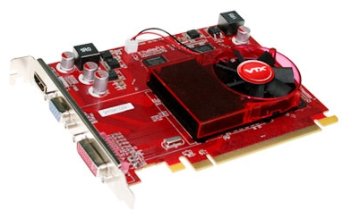  VTX3D Radeon HD 5550 550 Mhz PCI-E 2.1 1024 Mb 780 Mhz 128 bit DVI HDMI HDCP V2 VX5550 1GBK3-HV2  #1