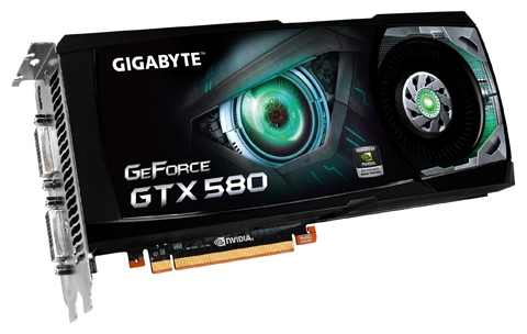  Gigabyte GeForce GTX 580 772 Mhz PCI-E 2.0 1536 Mb 4008 Mhz 384 bit 2xDVI Mini-HDMI HDCP GV-N580D5-15I-B  #1