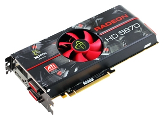  XFX Radeon HD 5870 875 Mhz PCI-E 2.1 1024 Mb 5000 MHz 256 bit 2xDVI HDMI HDCP Cool