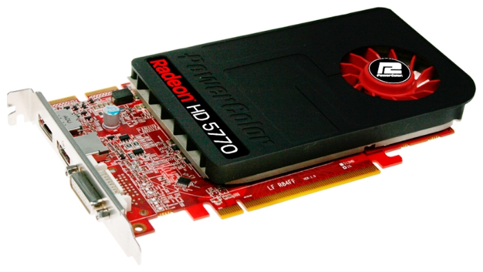  PowerColor Radeon HD 5770 850Mhz PCI-E 2.1 1024Mb 4800Mhz 128 bit DVI HDMI HDCP DP AX5770 1GBD5-IDH  #1