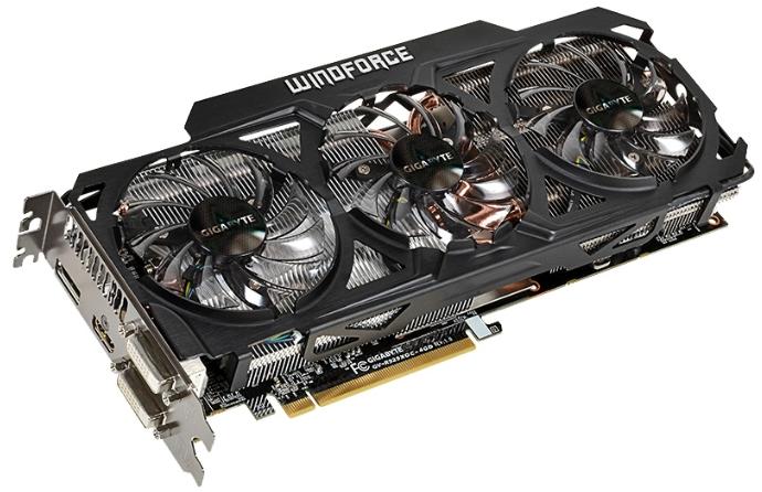  Gigabyte Radeon R9 290X 1040Mhz PCI-E 3.0 4096Mb 5000Mhz 512 bit 2xDVI HDMI HDCP BF4 GV-R929XOC-4GD-GA  #1