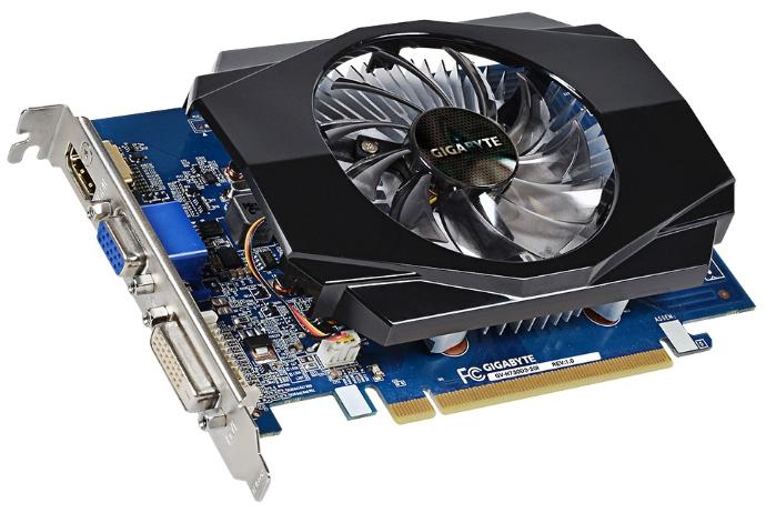  Gigabyte GeForce GT 730 902Mhz PCI-E 2.0 2048Mb 1800Mhz 64 bit DVI HDMI HDCP