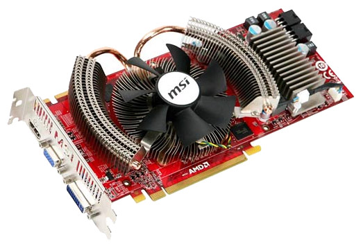  MSI Radeon HD 4870 750 Mhz PCI-E 2.0 1024 Mb 3600 Mhz 256 bit DVI HDMI HDCP