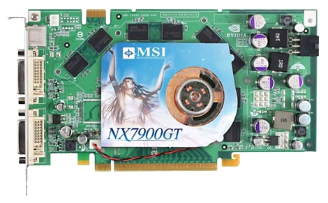  MSI GeForce 7900 GT 450 Mhz PCI-E 256 Mb 1320 Mhz 256 bit 2xDVI TV YPrPb NX7900GT-T2D256E  #1