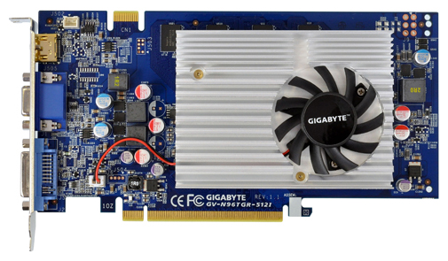  Gigabyte GeForce 9600GT / PCI-E 2.0 x16 GV-N96TGR-512I  #1