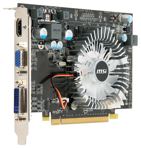  MSI GeForce GT 220 650 Mhz PCI-E 2.0 1024 Mb 1600 Mhz 128 bit DVI HDMI HDCP N220GT-MD1G-OC/D3  #1