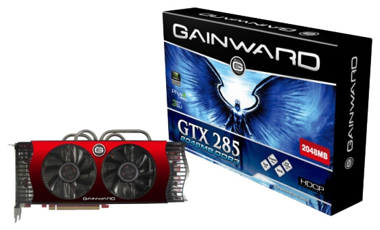  Gainward GeForce GTX 285 648 Mhz PCI-E 2.0 2048 Mb 2484 Mhz 512 bit 2xDVI TV HDCP YPrPb 426018336-0650  #1