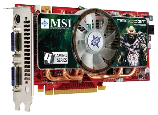  MSI GeForce 9800 GT 660 Mhz PCI-E 2.0 1024 Mb 1800 Mhz 256 bit 2xDVI TV HDCP YPrPb N9800GT-T2D1G-OC  #1