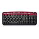   Oklick 320 M Multimedia Keyboard Red USB+PS/2 (320M-UP-R)  2