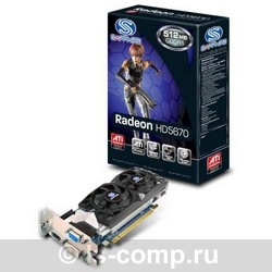   Sapphire Radeon HD 5670 775Mhz PCI-E 2.1 512Mb 4000Mhz 128 bit DVI HDMI HDCP Low Profile (11168-23-20G)  3