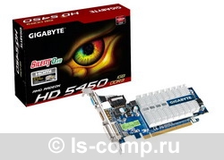   Gigabyte Radeon HD 5450 650Mhz PCI-E 2.1 1024Mb 1333Mhz 64 bit DVI HDMI HDCP Silent (GV-R545SL-1GI)  2