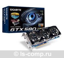   Gigabyte GeForce GTX 580 795Mhz PCI-E 2.0 1536Mb 4008Mhz 384 bit 2xDVI Mini-HDMI HDCP (GV-N580UD-15I)  1