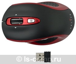   Oklick 404 SW Wireless Laser Mouse Red-Black USB (404SW red/black)  2