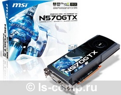   MSI GeForce GTX 570 732Mhz PCI-E 2.0 1280Mb 3800Mhz 320 bit 2xDVI Mini-HDMI HDCP (N570GTX-M2D12D5)  1