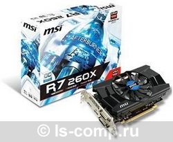   MSI Radeon R7 260X 1050Mhz PCI-E 3.0 1024Mb 6000Mhz 128 bit 2xDVI HDMI HDCP (R7 260X 1GD5 OC)  2