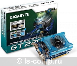   Gigabyte GeForce GT 220 625Mhz PCI-E 2.0 1024Mb 800Mhz 128 bit DVI HDMI HDCP (GV-N220D2-1GI)  2