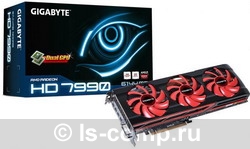   Gigabyte Radeon HD 7990 950Mhz PCI-E 3.0 6144Mb 6000Mhz 768 bit DVI HDCP (GV-R799D5-6GD-B)  1