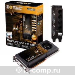   Zotac GeForce GTX 580 772Mhz PCI-E 2.0 3072Mb 4008Mhz 384 bit 2xDVI Mini-HDMI HDCP (ZT-50103-10P)  3