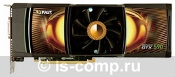   Palit GeForce GTX 590 607Mhz PCI-E 2.0 3072Mb 3414Mhz 768 bit 3xDVI HDCP (NE5X590012F7-P1020F)  1