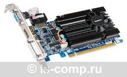   Gigabyte GeForce GT 520 830Mhz PCI-E 2.0 1024Mb 1800Mhz 64 bit DVI HDMI HDCP (GV-N520OC-1G)  1