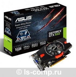   Asus GeForce GTX 650 1071Mhz PCI-E 3.0 1024Mb 5000Mhz 128 bit DVI HDMI HDCP (GTX650-E-1GD5)  2