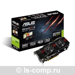   Asus GeForce GTX 670 915Mhz PCI-E 3.0 4096Mb 6008Mhz 256 bit 2xDVI HDMI HDCP (GTX670-DC2-4GD5)  2