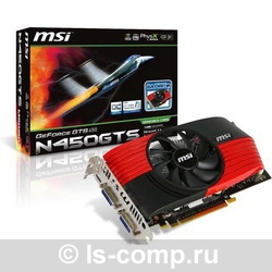   MSI GeForce GTS 450 783Mhz PCI-E 2.0 1024Mb 3608Mhz 128 bit 2xDVI Mini-HDMI HDCP (N450GTS-M21GD5)  2