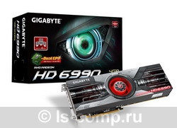   Gigabyte Radeon HD 6990 830Mhz PCI-E 2.1 4096Mb 5000Mhz 512 bit DVI HDCP (GV-R699D5-4GD-B)  2