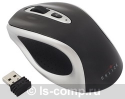   Oklick 404 MW Lite Wireless Optical Mouse Silver-Black USB (33424)  1