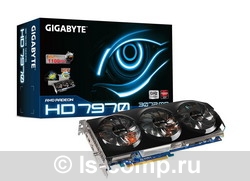   Gigabyte Radeon HD 7970 1100Mhz PCI-E 3.0 3072Mb 6000Mhz 384 bit DVI HDMI HDCP (GV-R797TO-3GD)  1