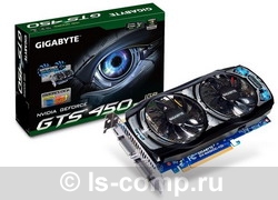   Gigabyte GeForce GTS 450 830 Mhz PCI-E 2.0 1024 Mb 3608 Mhz 128 bit 2xDVI Mini-HDMI HDCP (GV-N450OC-1GI)  1