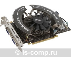   MSI GeForce GTX 550 Ti 950Mhz PCI-E 2.0 1024Mb 4300Mhz 192 bit 2xDVI Mini-HDMI HDCP Cyclone (N550GTX-Ti Cyclone II 1GD5/OC)  2