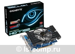   Gigabyte Radeon HD 7750 880Mhz PCI-E 3.0 1024Mb 4500Mhz 128 bit DVI HDMI HDCP (GV-R775OC-1GI)  2