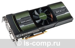   Gigabyte GeForce GTX 590 607Mhz PCI-E 2.0 3072Mb 3414Mhz 768 bit 3xDVI HDCP (GV-N590D5-3GD-B)  1