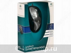   Logitech Corded Mouse M500 Black USB (910-003725)  3