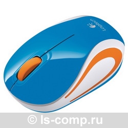   Logitech Wireless Mini Mouse M187 Blue-Orange USB (910-002738)  2