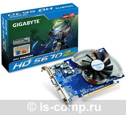   Gigabyte Radeon HD 5670 790 Mhz PCI-E 2.1 1024 Mb 4000 Mhz 128 bit DVI HDMI HDCP (GV-R567ZL-1GI)  2