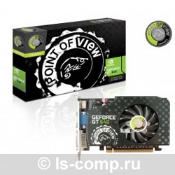   Point of View GeForce GT 640 902Mhz PCI-E 3.0 2048Mb 1782Mhz 128 bit DVI HDMI HDCP (F-V640-2048B)  3