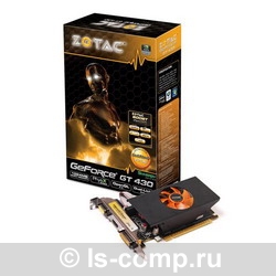   Zotac GeForce GT 430 700Mhz PCI-E 2.0 1024Mb 1333Mhz 128 bit DVI HDMI HDCP (ZT-40609-10L)  2