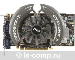   MSI GeForce GTX 550 Ti 950Mhz PCI-E 2.0 1024Mb 4300Mhz 192 bit 2xDVI Mini-HDMI HDCP Cyclone (N550GTX-Ti Cyclone II 1GD5/OC)  3