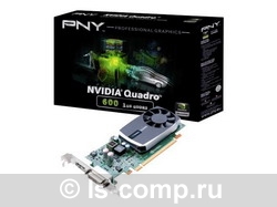   PNY Quadro 600 640 Mhz PCI-E 2.0 1024 Mb 1600 Mhz 128 bit DVI (VCQ600-PB)  1