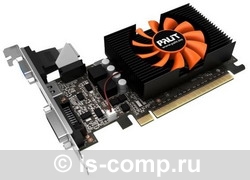   Palit GeForce GT 730 902Mhz PCI-E 2.0 1024Mb 5000Mhz 64 bit DVI HDMI HDCP (NE5T7300HD06-2081F)  2