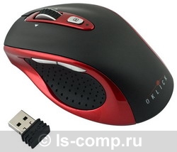   Oklick 404 SW Wireless Laser Mouse Red-Black USB (404SW red/black)  1