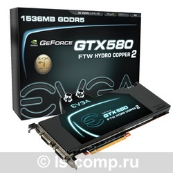   EVGA GeForce GTX 580 850Mhz PCI-E 2.0 1536Mb 4196Mhz 384 bit 2xDVI Mini-HDMI HDCP (015-P3-1589-ER)  2