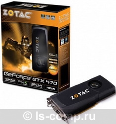   Zotac GeForce GTX 470 607Mhz PCI-E 2.0 1280Mb 3206Mhz 320 bit 2xDVI Mini-HDMI HDCP (ZT-40203-10P)  2