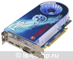   HIS Radeon HD 5750 700 Mhz PCI-E 2.1 1024 Mb 4600 Mhz 128 bit DVI HDMI HDCP (H575Q1GD)  2