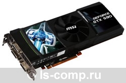   MSI GeForce GTX 590 607Mhz PCI-E 2.0 3072Mb 3414Mhz 768 bit 3xDVI HDCP (N590GTX-P3D3GD5)  2